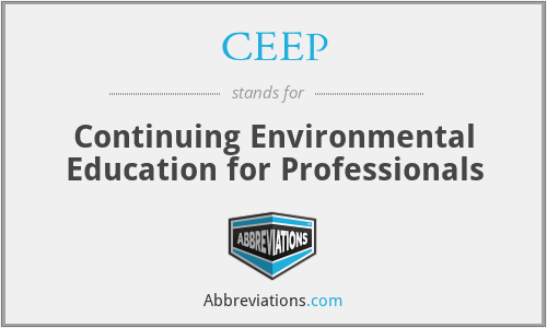 CEEP - Continuing Environmental Education for Professionals