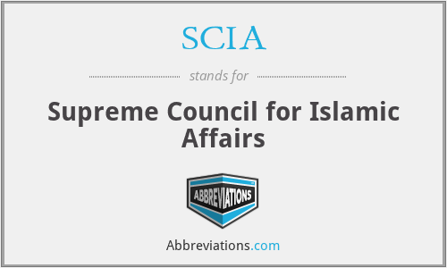 SCIA - Supreme Council for Islamic Affairs