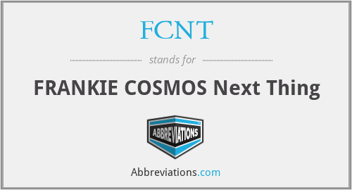 FCNT - FRANKIE COSMOS Next Thing