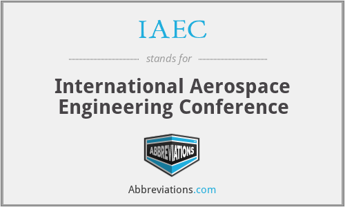 IAEC - International Aerospace Engineering Conference