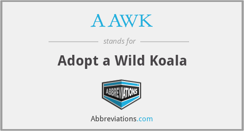 AAWK - Adopt a Wild Koala