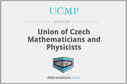 UCMP - Union of Czech Mathematicians and Physicists