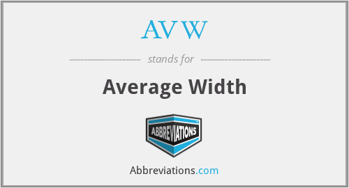 AVW - Average Width