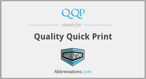 QQP - Quality Quick Print