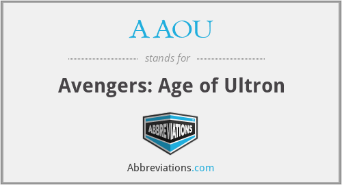 AAOU - Avengers: Age of Ultron