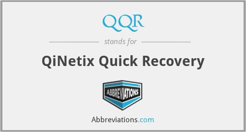 QQR - QiNetix Quick Recovery