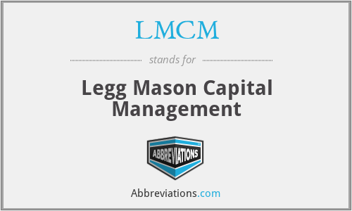 LMCM - Legg Mason Capital Management