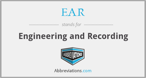 EAR - Engineering and Recording
