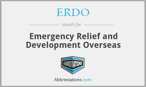 ERDO - Emergency Relief and Development Overseas