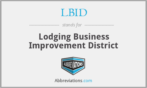 LBID - Lodging Business Improvement District