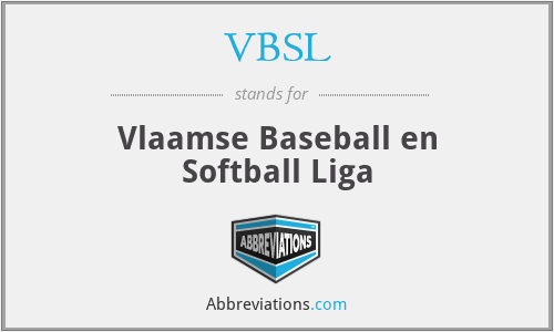 VBSL - Vlaamse Baseball en Softball Liga