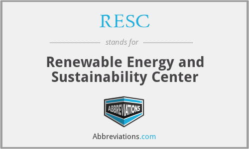 RESC - Renewable Energy and Sustainability Center
