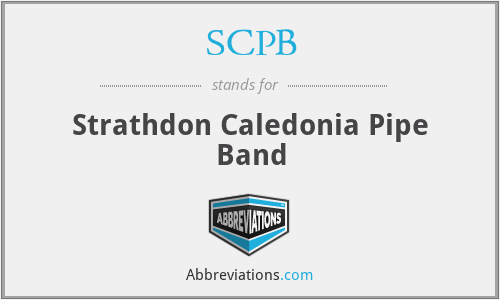 SCPB - Strathdon Caledonia Pipe Band