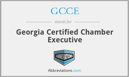 GCCE - Georgia Certified Chamber Executive