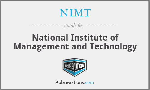 NIMT - National Institute of Management and Technology