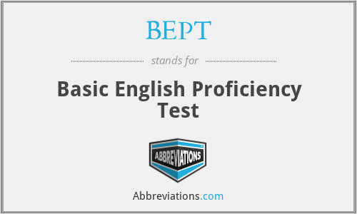 BEPT - Basic English Proficiency Test