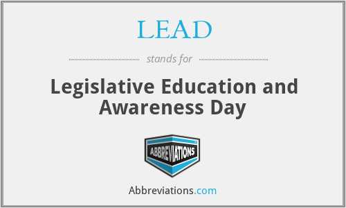 LEAD - Legislative Education and Awareness Day