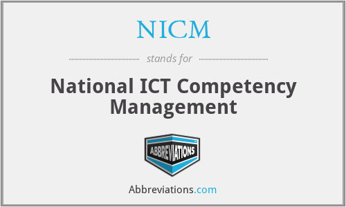 NICM - National ICT Competency Management