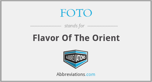 FOTO - Flavor Of The Orient