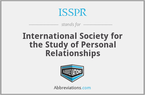 ISSPR - International Society for the Study of Personal Relationships