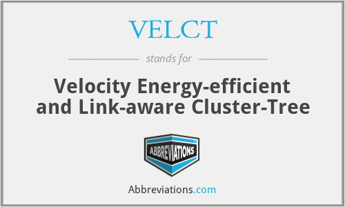 VELCT - Velocity Energy-efficient and Link-aware Cluster-Tree