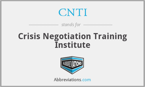 CNTI - Crisis Negotiation Training Institute