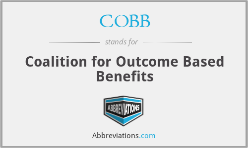 COBB - Coalition for Outcome Based Benefits