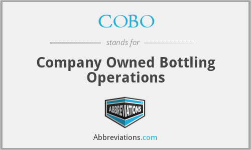 COBO - Company Owned Bottling Operations