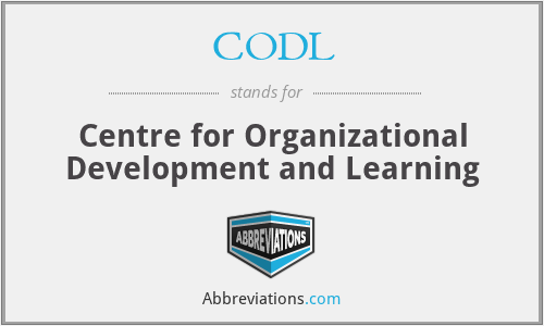 CODL - Centre for Organizational Development and Learning