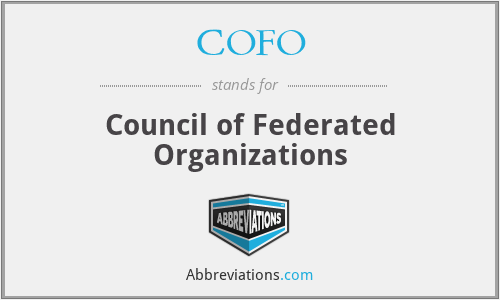 COFO - Council of Federated Organizations