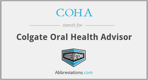 COHA - Colgate Oral Health Advisor