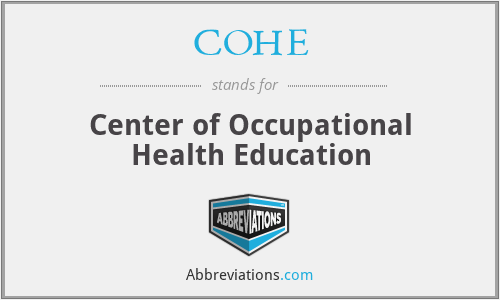 COHE - Center of Occupational Health Education