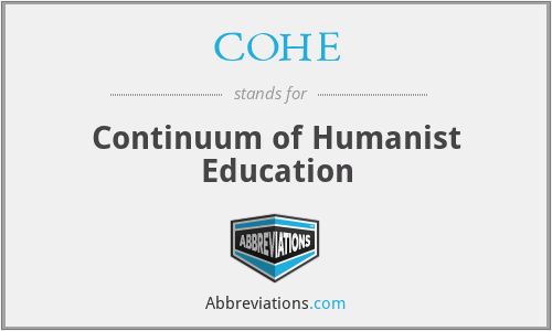 COHE - Continuum of Humanist Education