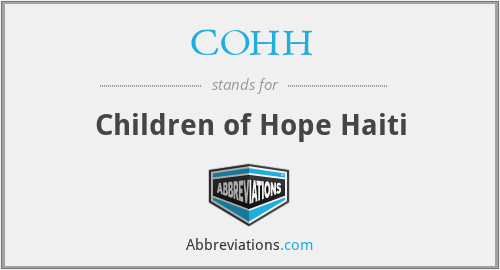 COHH - Children of Hope Haiti