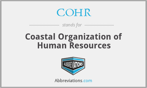 COHR - Coastal Organization of Human Resources