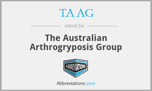 TAAG - The Australian Arthrogryposis Group