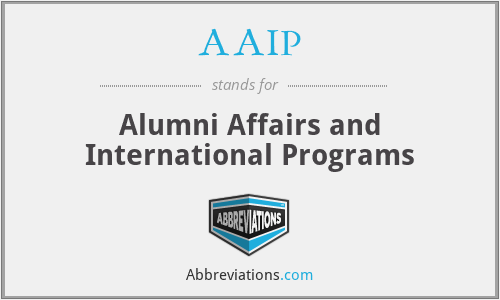 AAIP - Alumni Affairs and International Programs