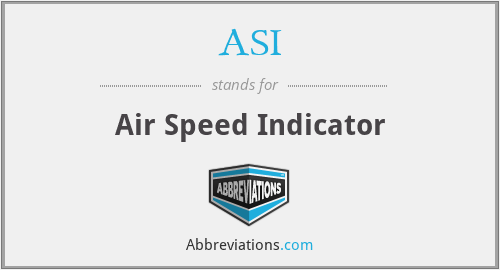ASI - Air Speed Indicator