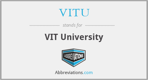 VITU - VIT University