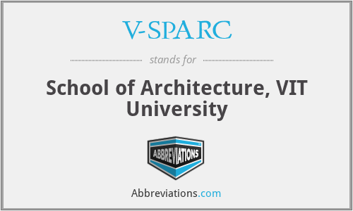 V-SPARC - School of Architecture, VIT University