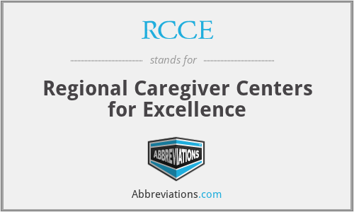 RCCE - Regional Caregiver Centers for Excellence