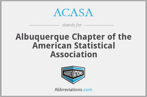 ACASA - Albuquerque Chapter of the American Statistical Association