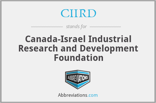 CIIRD - Canada-Israel Industrial Research and Development Foundation