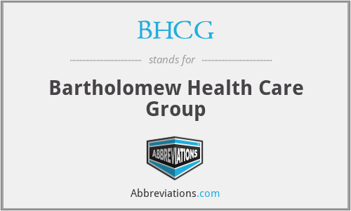 BHCG - Bartholomew Health Care Group
