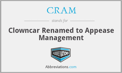 CRAM - Clowncar Renamed to Appease Management