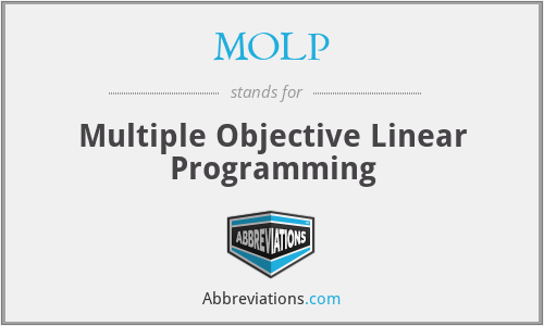 MOLP - Multiple Objective Linear Programming