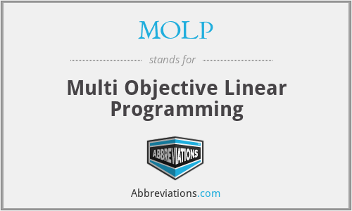 MOLP - Multi Objective Linear Programming