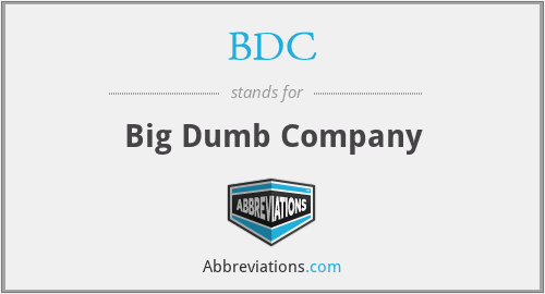 BDC - Big Dumb Company