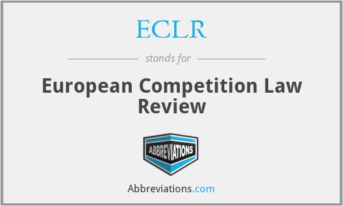 ECLR - European Competition Law Review