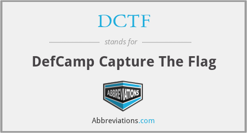 DCTF - DefCamp Capture The Flag